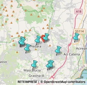 Mappa Via M. R. Imbriani, 95039 Trecastagni CT, Italia (4.28818)