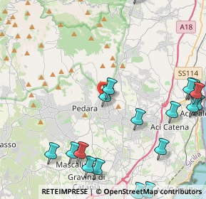 Mappa Via M. R. Imbriani, 95039 Trecastagni CT, Italia (6.44389)