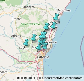 Mappa Via M. R. Imbriani, 95039 Trecastagni CT, Italia (8.4625)