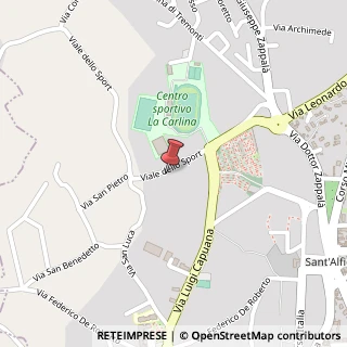 Mappa Viale dello Sport, 23 B, 95039 Trecastagni, Catania (Sicilia)