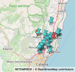 Mappa Via Faro, 95030 Pedara CT, Italia (6.7995)