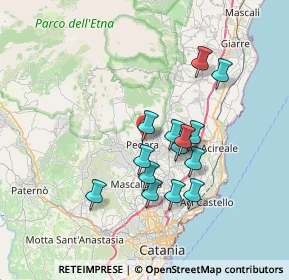 Mappa Via Faro, 95030 Pedara CT, Italia (6.82357)