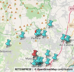 Mappa Via Faro, 95030 Pedara CT, Italia (5.544)