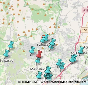 Mappa Via Faro, 95030 Pedara CT, Italia (5.5645)