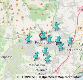 Mappa Via Faro, 95030 Pedara CT, Italia (3.24167)