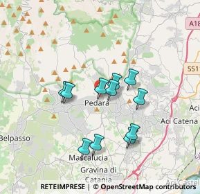 Mappa Via Faro, 95030 Pedara CT, Italia (3.25364)