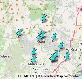 Mappa Via Faro, 95030 Pedara CT, Italia (4.29133)