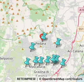 Mappa Via Faro, 95030 Pedara CT, Italia (4.74182)