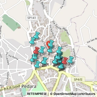 Mappa Via Faro, 95030 Pedara CT, Italia (0.21034)