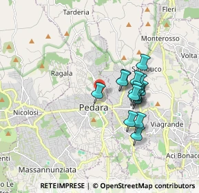 Mappa Via Faro, 95030 Pedara CT, Italia (1.572)