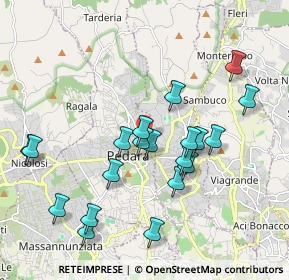 Mappa Via Don Ludovico, 95030 Pedara CT, Italia (2.1705)