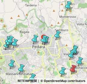 Mappa Via Don Ludovico, 95030 Pedara CT, Italia (3.2115)