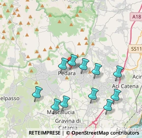 Mappa Via Don Ludovico, 95030 Pedara CT, Italia (4.37091)
