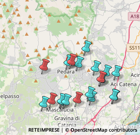 Mappa Via Don Ludovico, 95030 Pedara CT, Italia (4.3735)