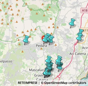 Mappa Via Don Ludovico, 95030 Pedara CT, Italia (5.134)