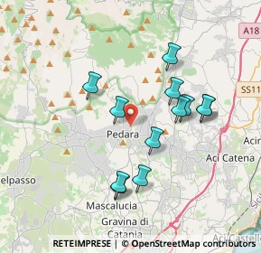 Mappa Via Don Ludovico, 95030 Pedara CT, Italia (3.71083)