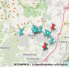 Mappa Via Don Ludovico, 95030 Pedara CT, Italia (2.88182)