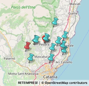 Mappa Via delle Rimembranze, 95030 Pedara CT, Italia (5.82385)