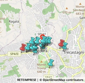 Mappa Via delle Rimembranze, 95030 Pedara CT, Italia (0.7055)