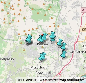 Mappa Via delle Rimembranze, 95030 Pedara CT, Italia (2.80125)