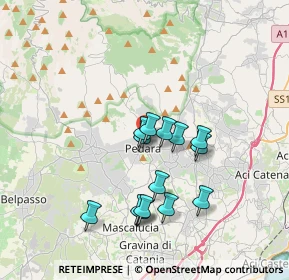 Mappa Via delle Rimembranze, 95030 Pedara CT, Italia (3.46714)