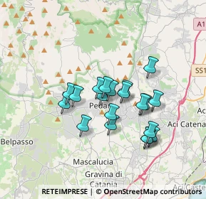 Mappa Via delle Rimembranze, 95030 Pedara CT, Italia (3.0565)