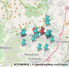 Mappa Via delle Rimembranze, 95030 Pedara CT, Italia (3.11474)