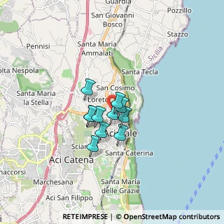 Mappa 95024 Acireale CT, Italia (1.08818)