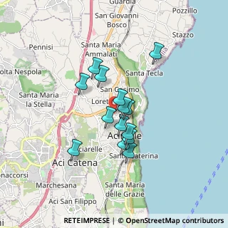 Mappa Via Michele la Spina, 95024 Acireale CT, Italia (1.42071)