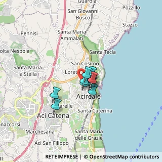 Mappa Via Michele la Spina, 95024 Acireale CT, Italia (0.93636)