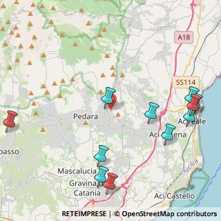 Mappa Via Sant'Agata, 95039 Trecastagni CT, Italia (6.02364)