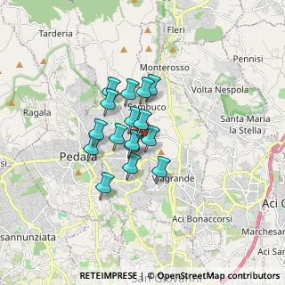 Mappa Via Sant'Agata, 95039 Trecastagni CT, Italia (1.24313)