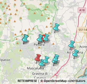 Mappa Via Federico De Roberto, 95039 Trecastagni CT, Italia (3.93308)