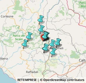 Mappa Via Michele Amari, 92020 San Giovanni Gemini AG, Italia (8.024)