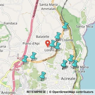 Mappa Via Finocchiaro, 95024 Acireale CT, Italia (1.14364)