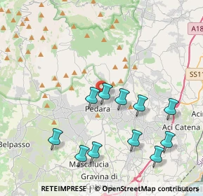 Mappa Via Suriente, 95030 Pedara CT, Italia (4.72)