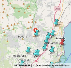 Mappa Via Giuseppe Garibaldi, 95039 Viagrande CT, Italia (5.46154)