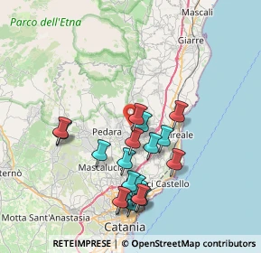 Mappa Via Giuseppe Garibaldi, 95039 Viagrande CT, Italia (8.366)