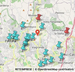 Mappa Via Giuseppe Garibaldi, 95039 Viagrande CT, Italia (2.529)
