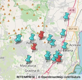 Mappa Via Paolo VI, 95039 Trecastagni CT, Italia (4.51056)