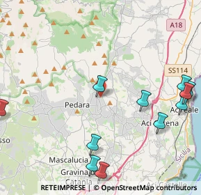 Mappa Via Paolo VI, 95039 Trecastagni CT, Italia (6.12182)