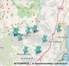 Mappa Via Paolo VI, 95039 Trecastagni CT, Italia (4.37182)