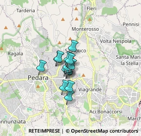 Mappa Via Paolo VI, 95039 Trecastagni CT, Italia (0.96733)