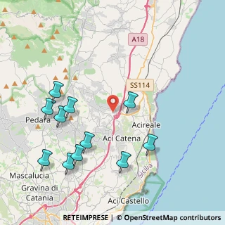 Mappa Via Alexander Fleming, 95025 Aci Sant'Antonio CT, Italia (5.10909)