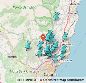 Mappa Via della Resistenza, 95030 Pedara CT, Italia (6.33526)