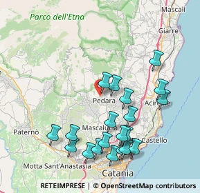 Mappa Via della Resistenza, 95030 Pedara CT, Italia (9.3995)