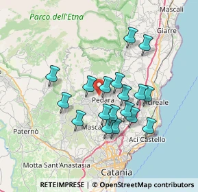 Mappa Via della Resistenza, 95030 Pedara CT, Italia (6.74611)