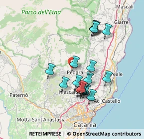 Mappa Via della Resistenza, 95030 Pedara CT, Italia (7.27737)