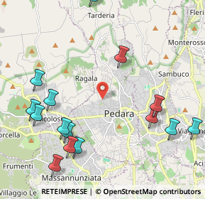 Mappa Via della Resistenza, 95030 Pedara CT, Italia (2.942)