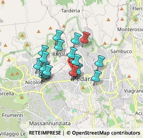 Mappa Via della Resistenza, 95030 Pedara CT, Italia (1.454)
